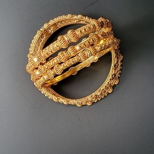 Gold plated bangles from our Zeba Collection